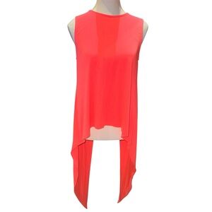 Asymmetrical zip back top